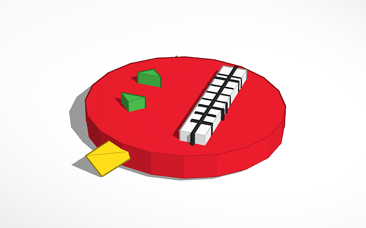 3D design geometry dash demon face - Tinkercad