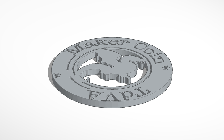 3D design Maker Coin 3 - Tinkercad