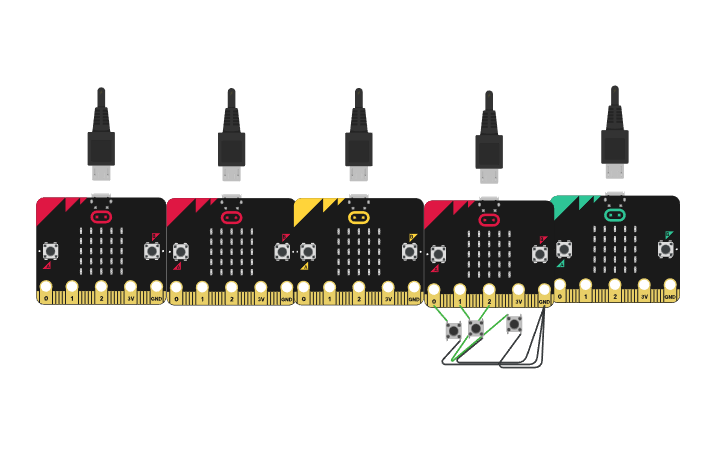 Circuit design Copy of Micro:bit Challenge - Tinkercad