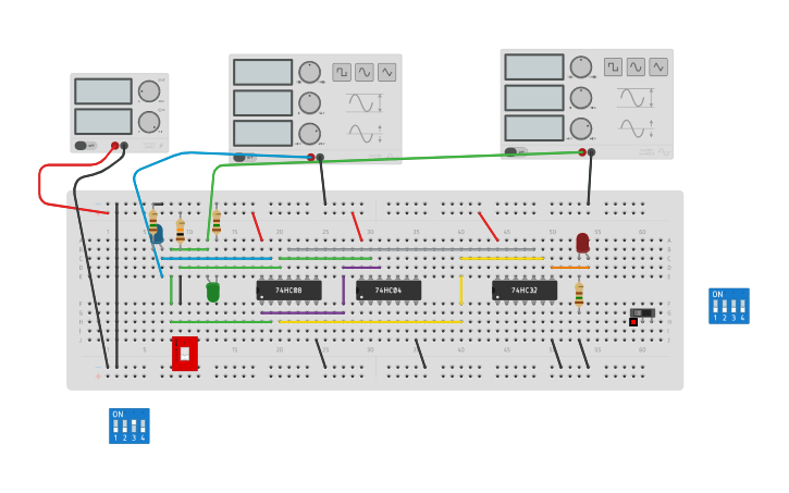 Circuit design Multiplex - Tinkercad