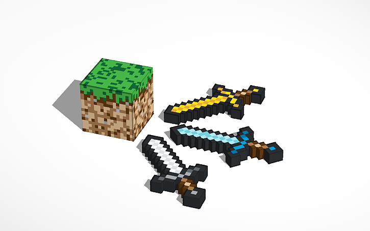 Minecraft Solidworks 3D design Minecraft - Tinkercad