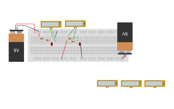 Circuit design Series and Parallel - Tinkercad
