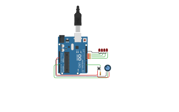Circuit design Multitasking With Arduino - Tinkercad