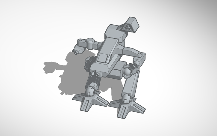 3D design Mechwarrior Bushwacker - Tinkercad