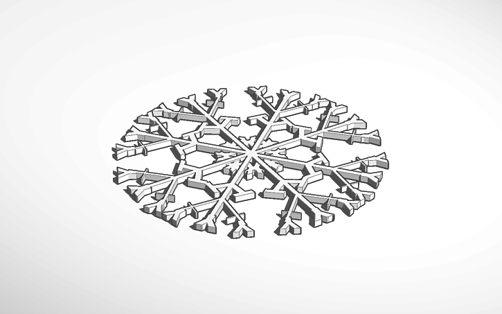 3D design snow - Tinkercad