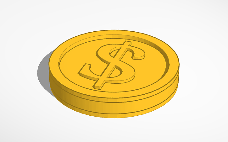 3D design Coin - Tinkercad
