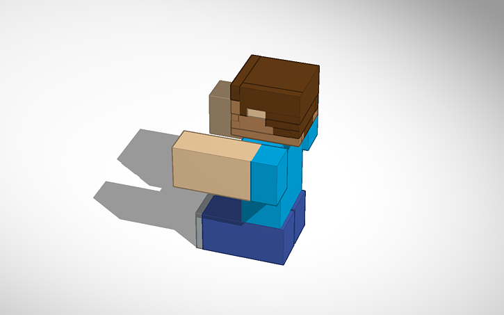 3D design Steve template - Tinkercad