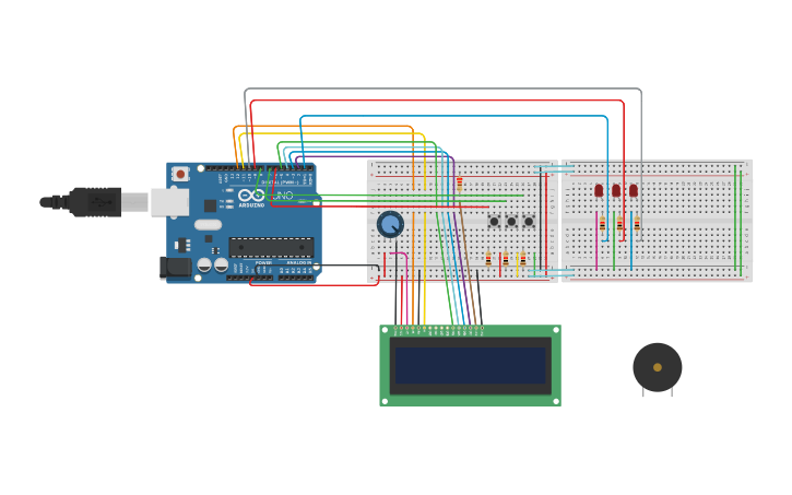 Circuit design lcd - Tinkercad