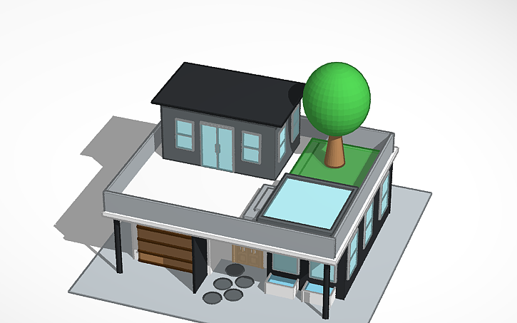 Tinker Cart 3D design HOUSE - Tinkercad