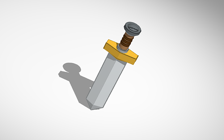 3D design Basic Sword - Tinkercad