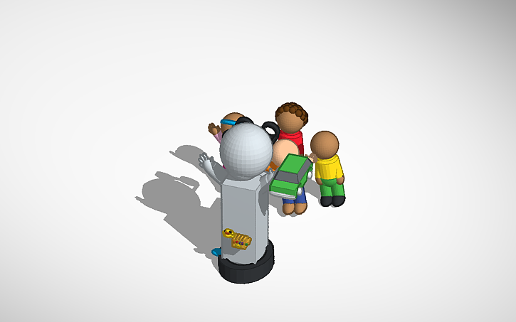 3D design Robot domestico de servicio - Tinkercad