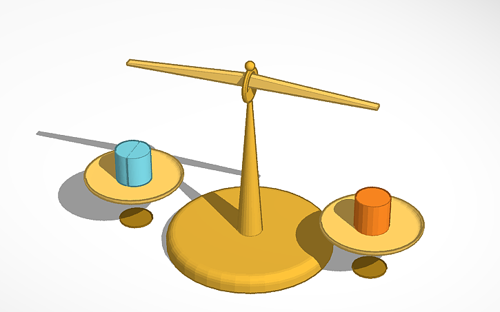 3D design Balance Scales - SIM LAB - Tinkercad