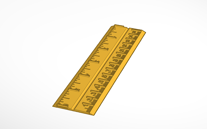 Filament Ruler 3D design Ruler to measure filament - Tinkercad