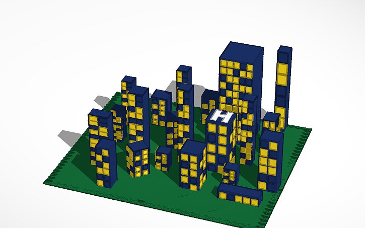 3D design City - Tinkercad