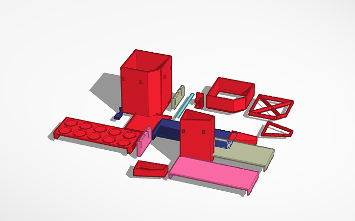 3D design Extra Paint Rack Stuff - Tinkercad