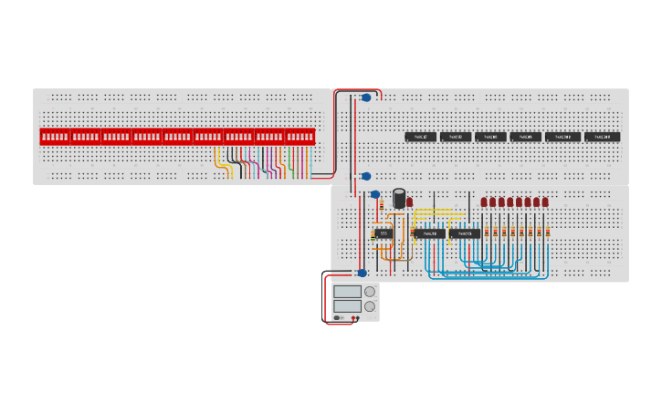 Circuit design 8-Bit CPU Project - Tinkercad