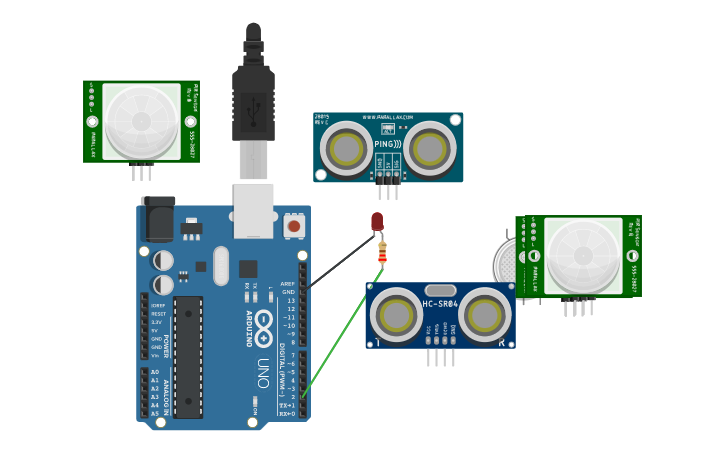 Circuit design Blinking of Led Using Arduino - Tinkercad