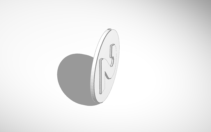 1d2 3D design 1d2 for D&D - Tinkercad