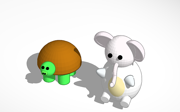 3D design animals - Tinkercad