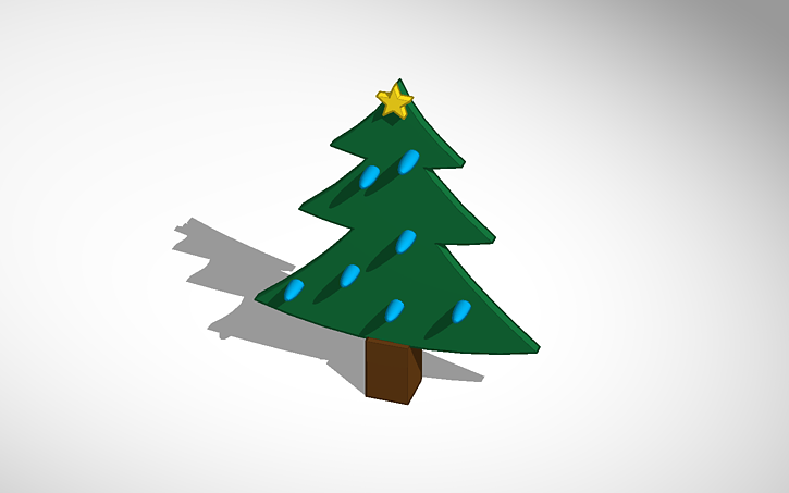 3D design christmas tree - Tinkercad