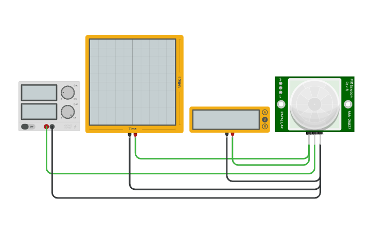 Passive Infrared Sensor Vector Circuit design Passive Infrared Sensor - Tinkercad