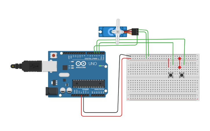 Circuit design COMP 1045 Lab 10 - Motor control_LH - Level 2 - Tinkercad
