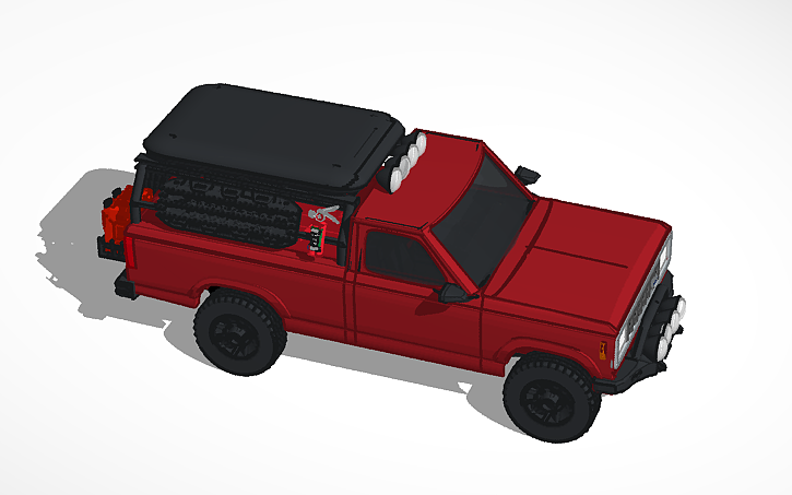 3D design Ford Ranger Overlander - Tinkercad
