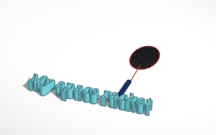 3D design MY APACS RACKET 2 - Tinkercad