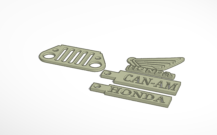 3D design car keychains - Tinkercad