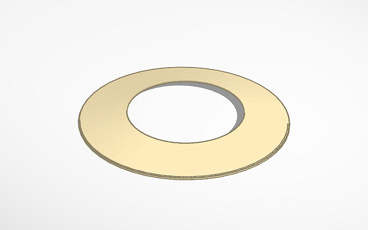3D design Flat Cone - Tinkercad