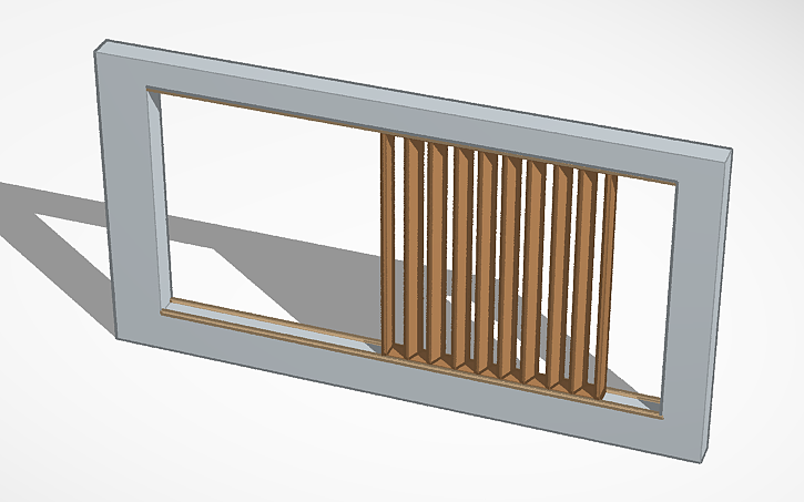 Window Frame Design Computer 3D design window frame design - Tinkercad