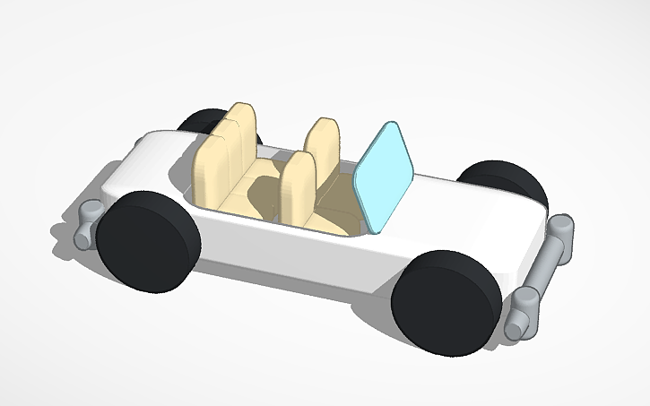 3D design Working Sim lab roadster - Tinkercad