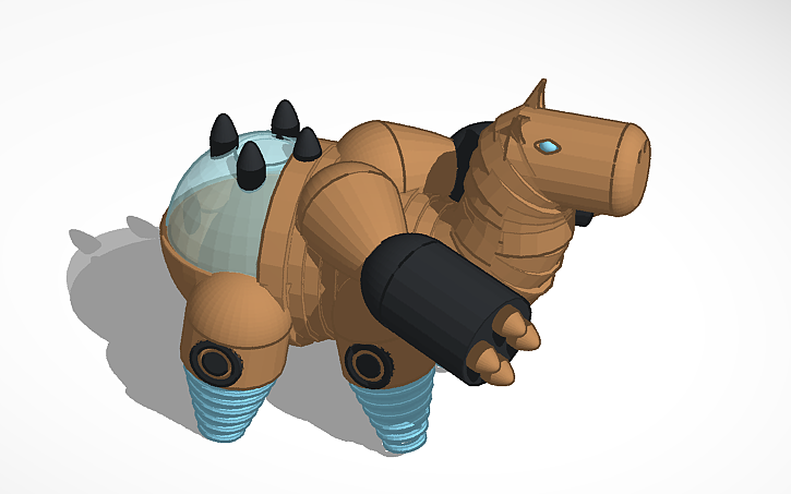 3D design Capybara Shopping Cart - Tinkercad