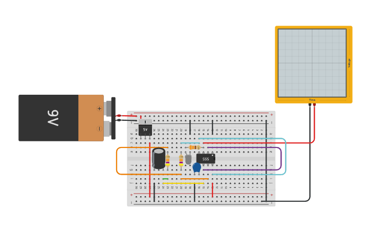 Circuit design 3-bit Gray Code Synchronous Counter's clock - Tinkercad