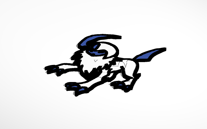 3D design Pokemon Absol - Tinkercad