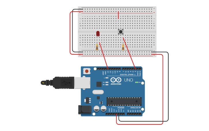 Circuit design lec 8 Example2: Using switches and buttons - Tinkercad