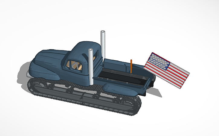 3D design tank truck - Tinkercad