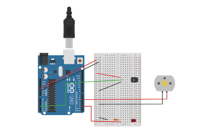 Circuit design circuito con sensor de temperatura - Tinkercad