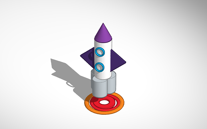 3D design Rocket - Tinkercad