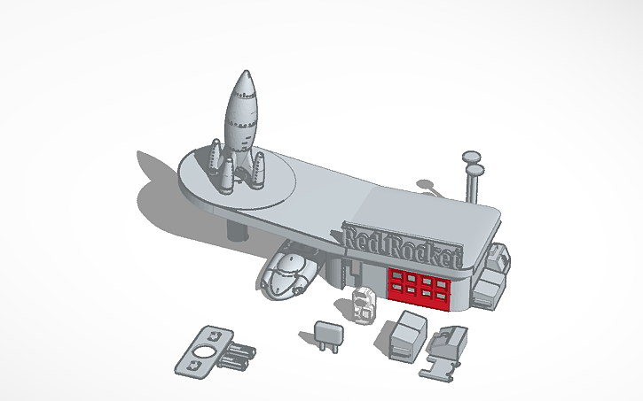 3D design n scale red rocket fallout 4 - Tinkercad