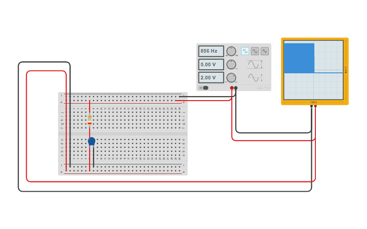 Circuit design Low Pass Filter - Tinkercad