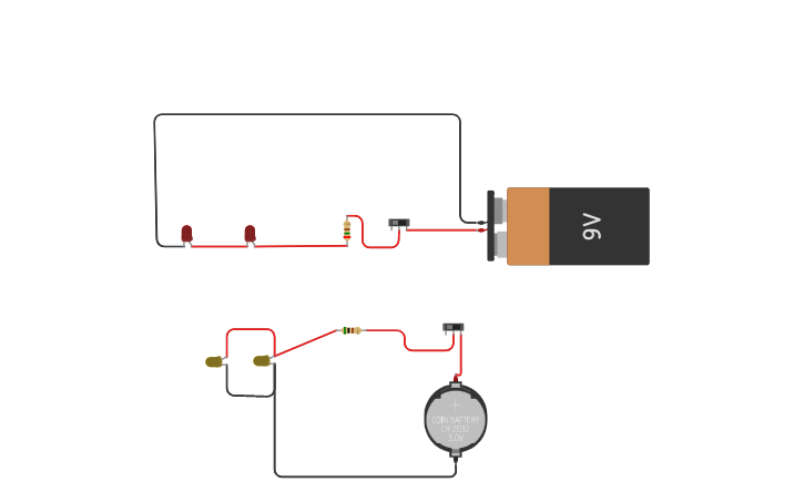 Circuit design Series and Parallel - Tinkercad