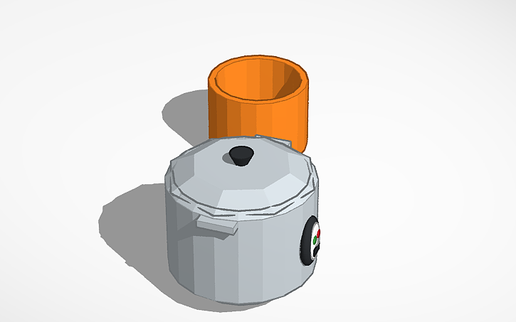 3D design Rice Cooker - Tinkercad