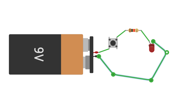 Circuit design button - Tinkercad