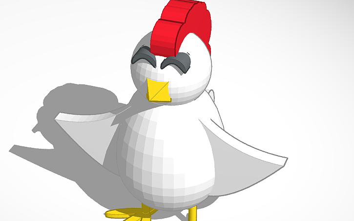 3D design chicken - Tinkercad