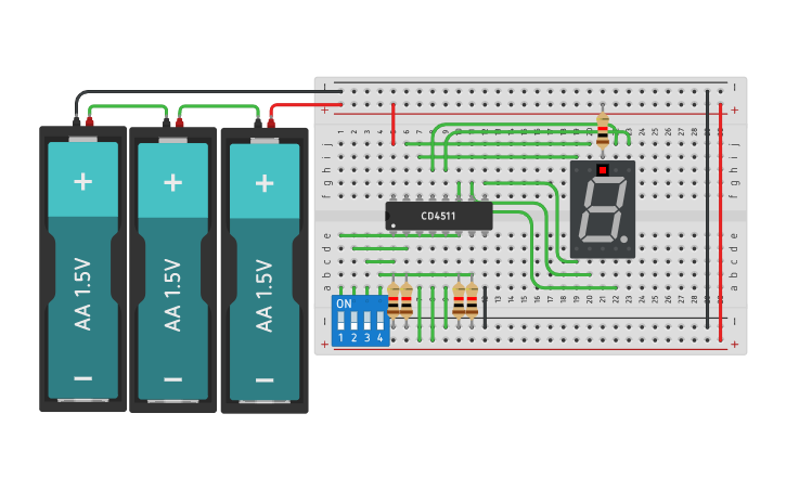 Circuit design Combinational Logic - Tinkercad