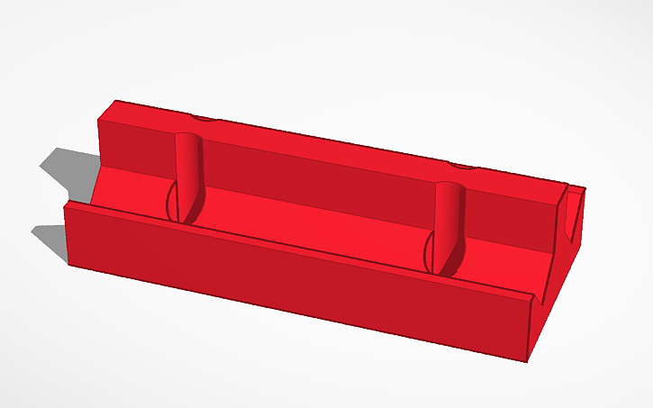3D design 20mm picatinny rail coupler - Tinkercad