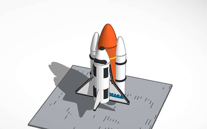 Cad Software Rocketship 3D design rocketship - Tinkercad
