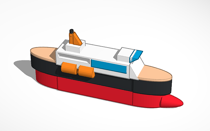 3D design Modern Ferry - Tinkercad