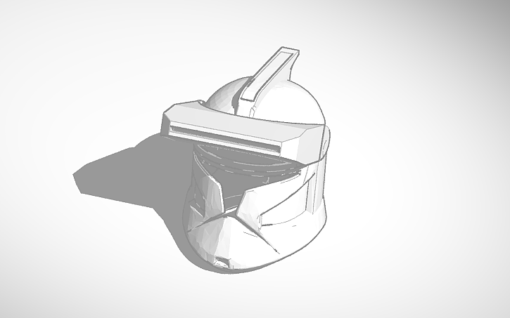 3D design Phase I Clone Trooper Helmet - Tinkercad